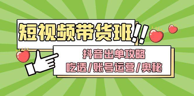 短视频带货内训营：抖音出单攻略，吃透/账号运营/奥秘，轻松带货-续财库