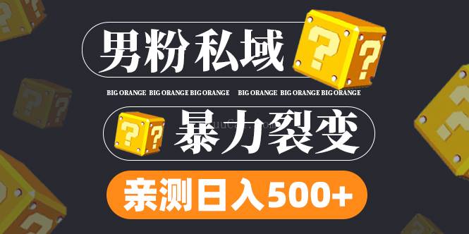 男粉项目，一个作品变现1000+，新渠道新玩法，一部手机实现月入过万-续财库