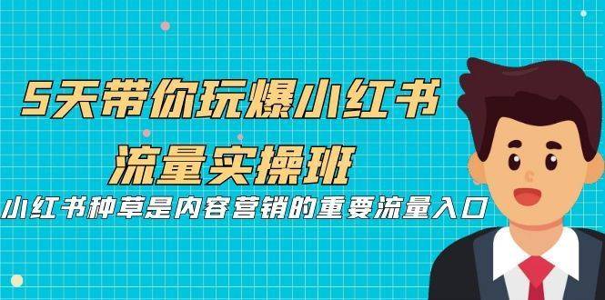 5天带你玩爆小红书流量实操班，小红书种草是内容营销的重要流量入口-续财库