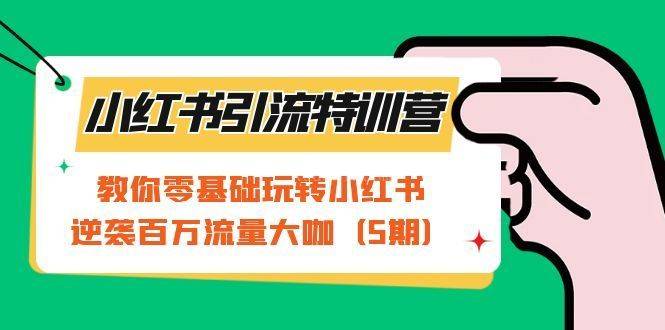 小红书引流特训营-第5期：教你零基础玩转小红书，逆袭百万流量大咖-续财库