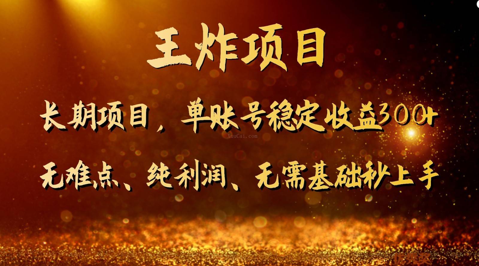 王炸项目！单账号稳定收益300+，适合长期操作的副业兼职-续财库