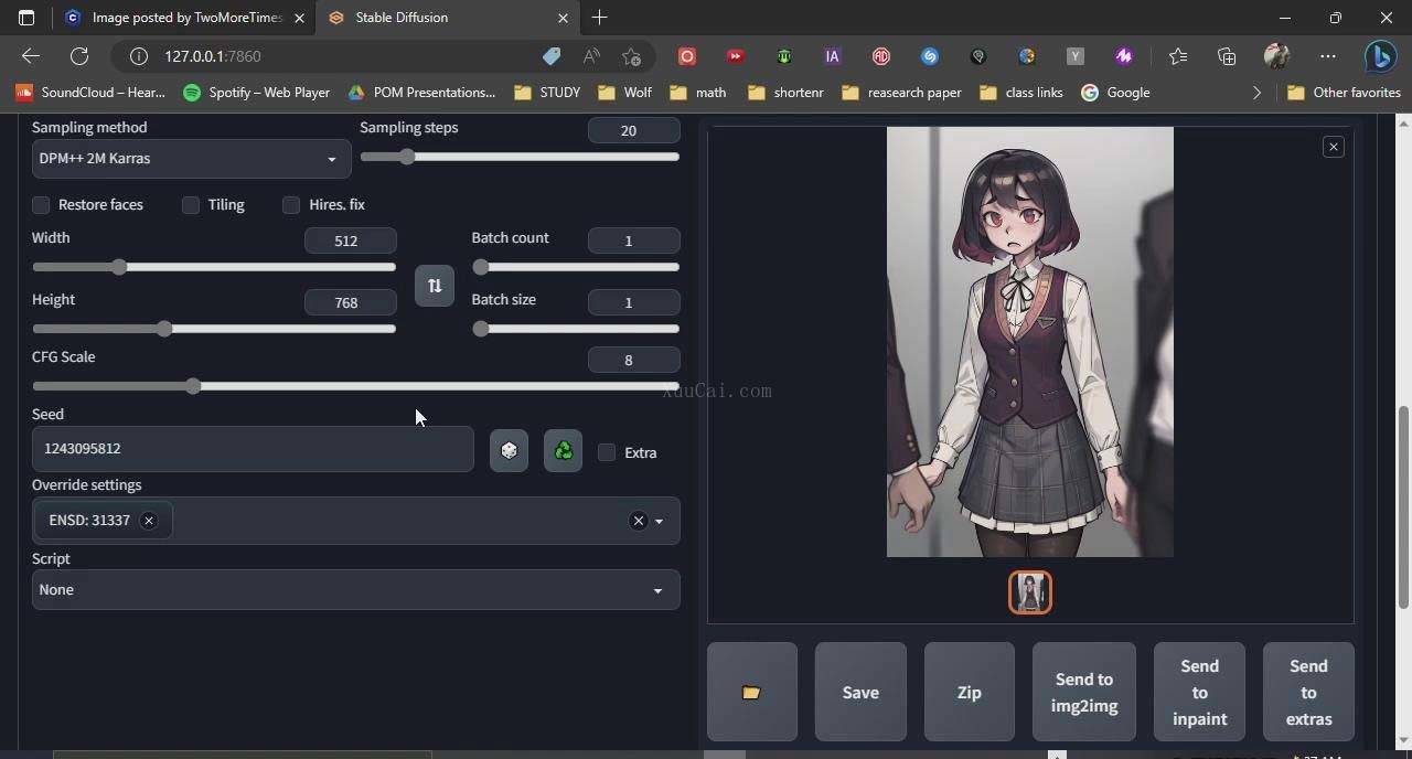 图片[8]-利用Stable Diffusion创建动漫艺术图像使用AI绘画赚钱-中英字幕-续财库
