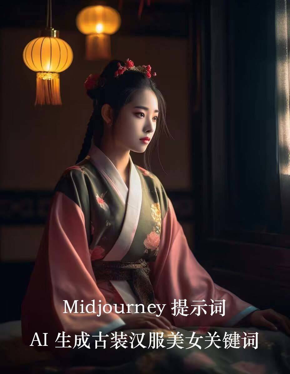 图片[2]-Midjourney关键词-AI生成中国风古装汉服美女人像提示关键词-续财库
