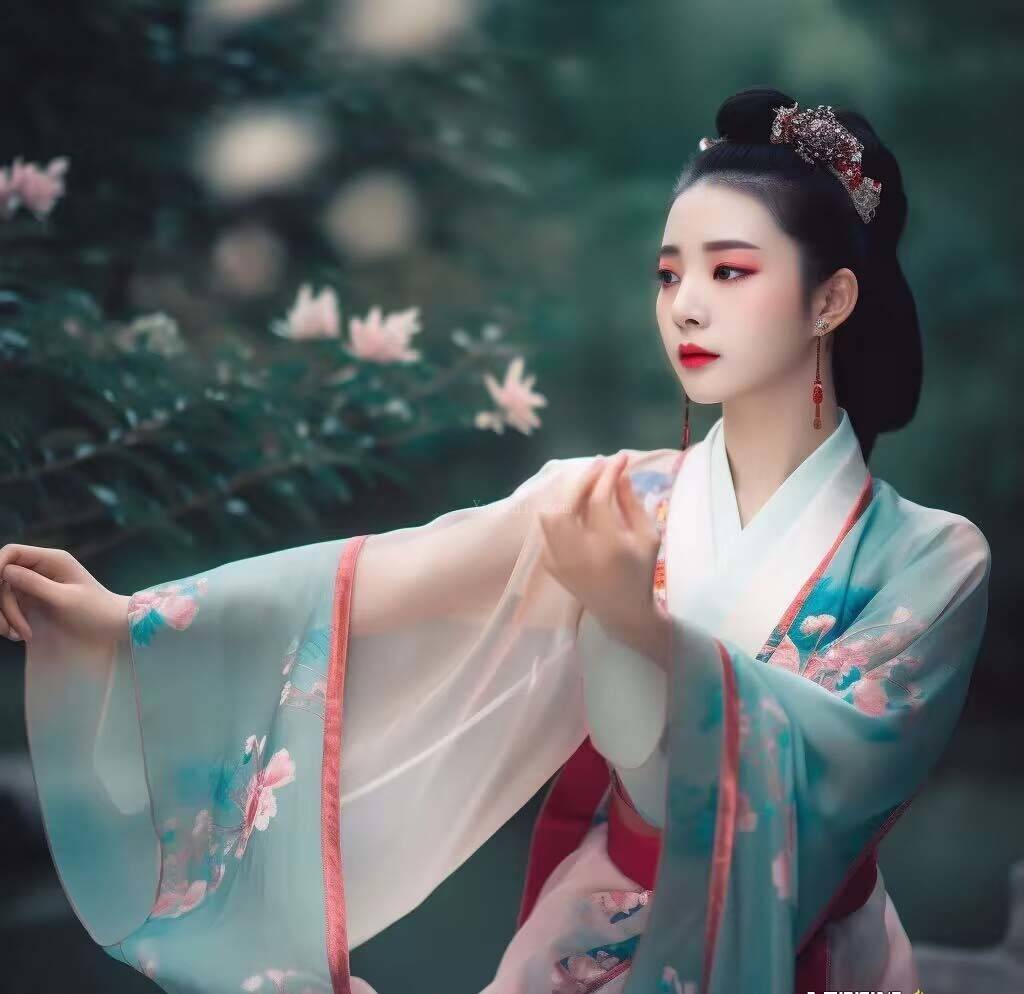 图片[3]-Midjourney关键词-AI生成中国风古装汉服美女人像提示关键词-续财库