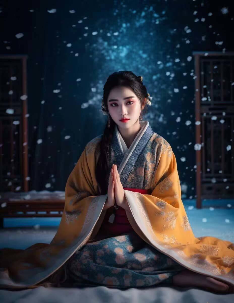 图片[5]-Midjourney关键词-AI生成中国风古装汉服美女人像提示关键词-续财库