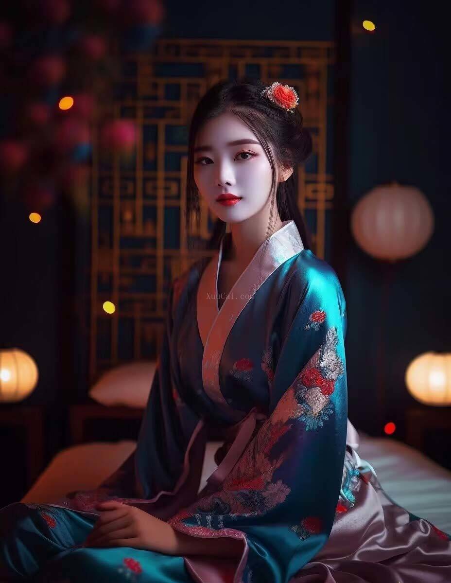图片[6]-Midjourney关键词-AI生成中国风古装汉服美女人像提示关键词-续财库
