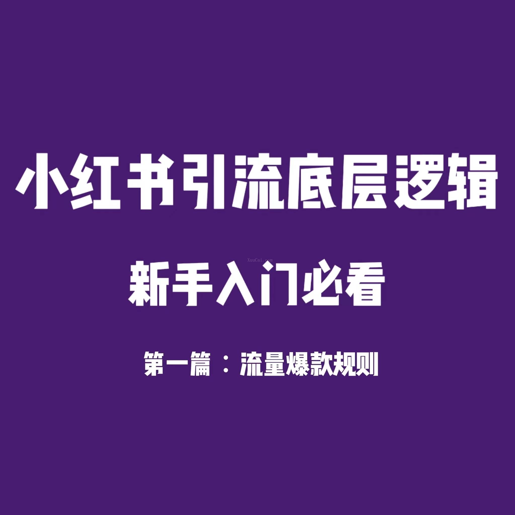 小红书引流底层逻辑 第一篇：流量爆款检测机制与注意事项